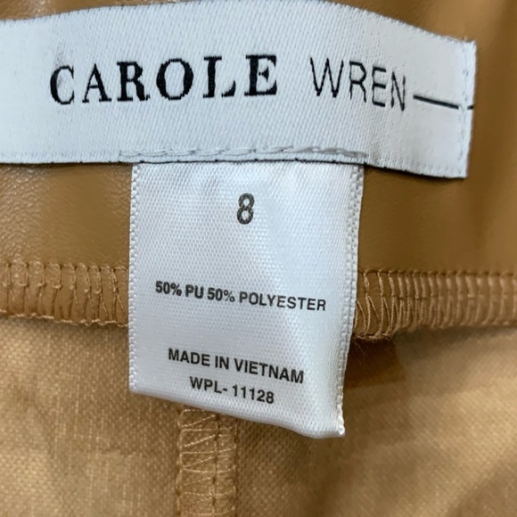 🌹NWT - Faux Leather pants with waist tie and fabric lining - Picture 6 of 7